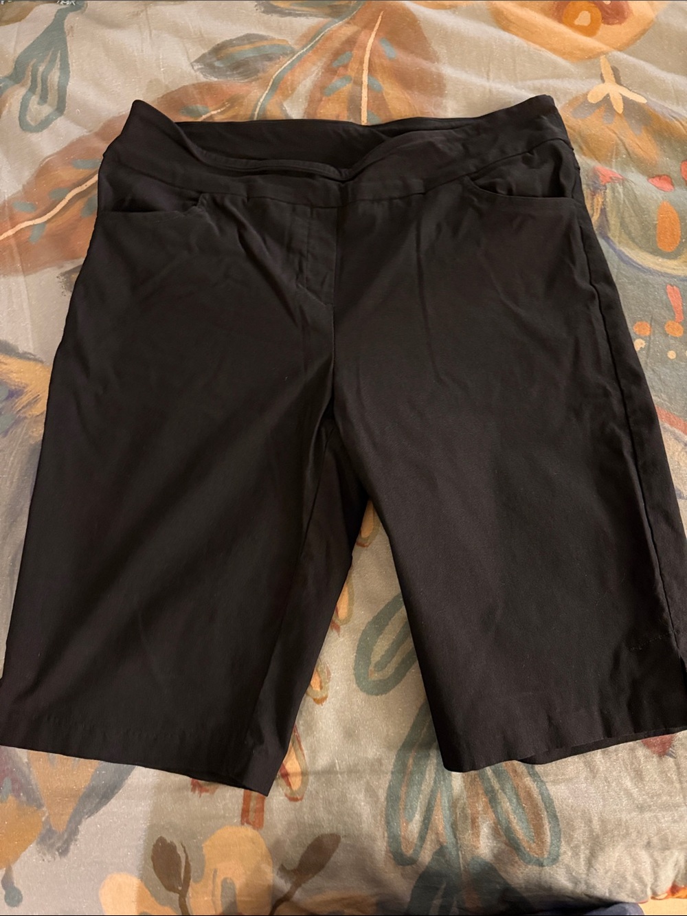 Tribal Black High-Waist Bermuda Shorts 14